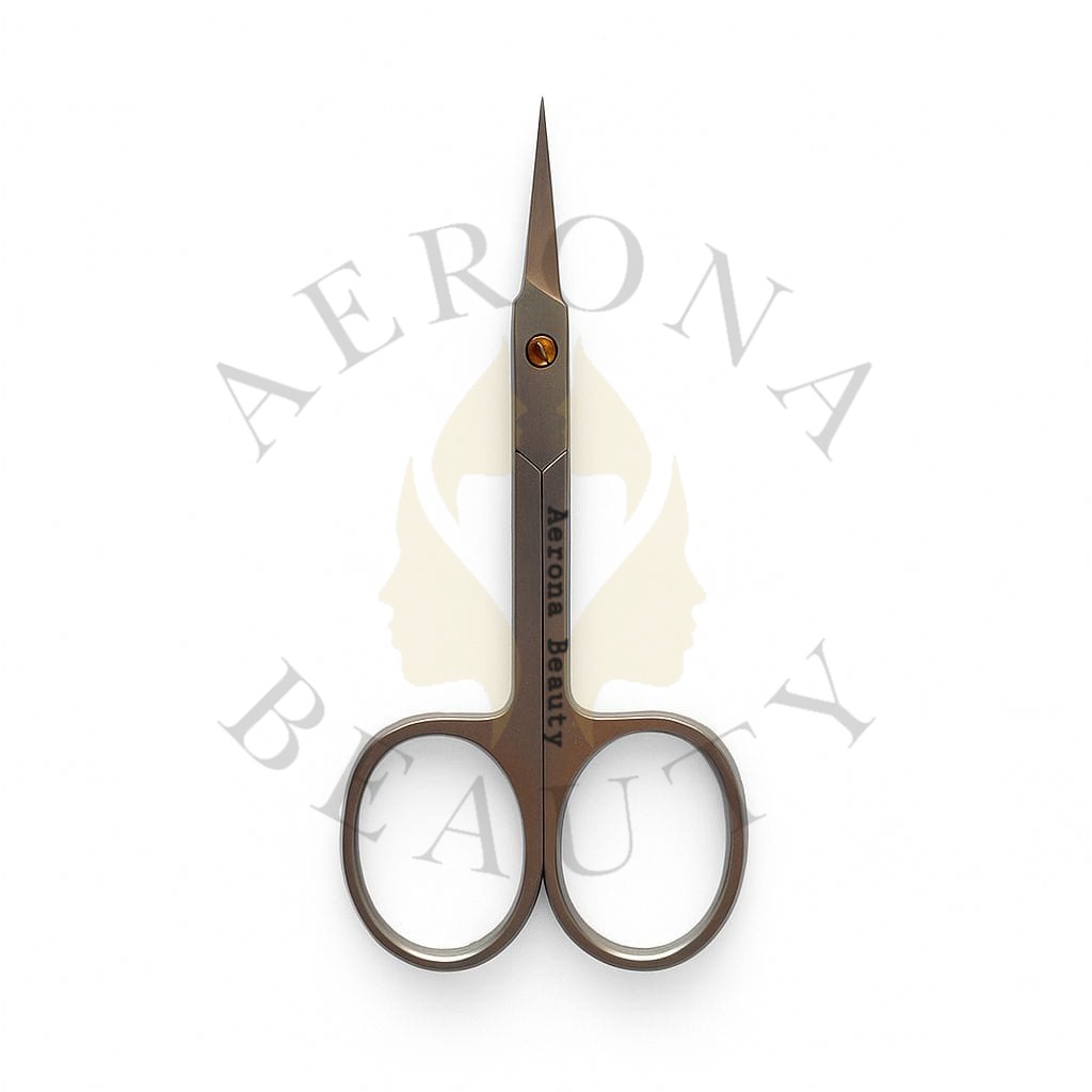 Professional Cuticle Scissors AB-1606 Stainless steel professional cuticle scissors with curved, fine tips for precise trimming.