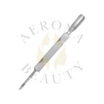 2-in-1 Cuticle Pusher and Nail Cleaner Stainless Steel